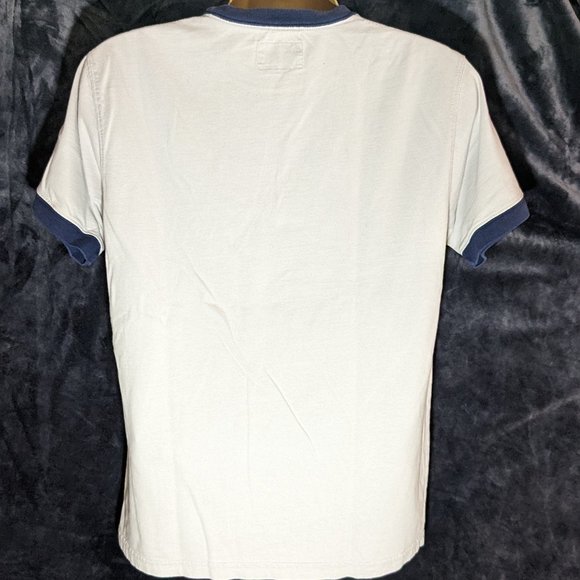 Onitsuka Tiger by Asics White and Blue Short Sleeve Tee - Picture 4 of 8